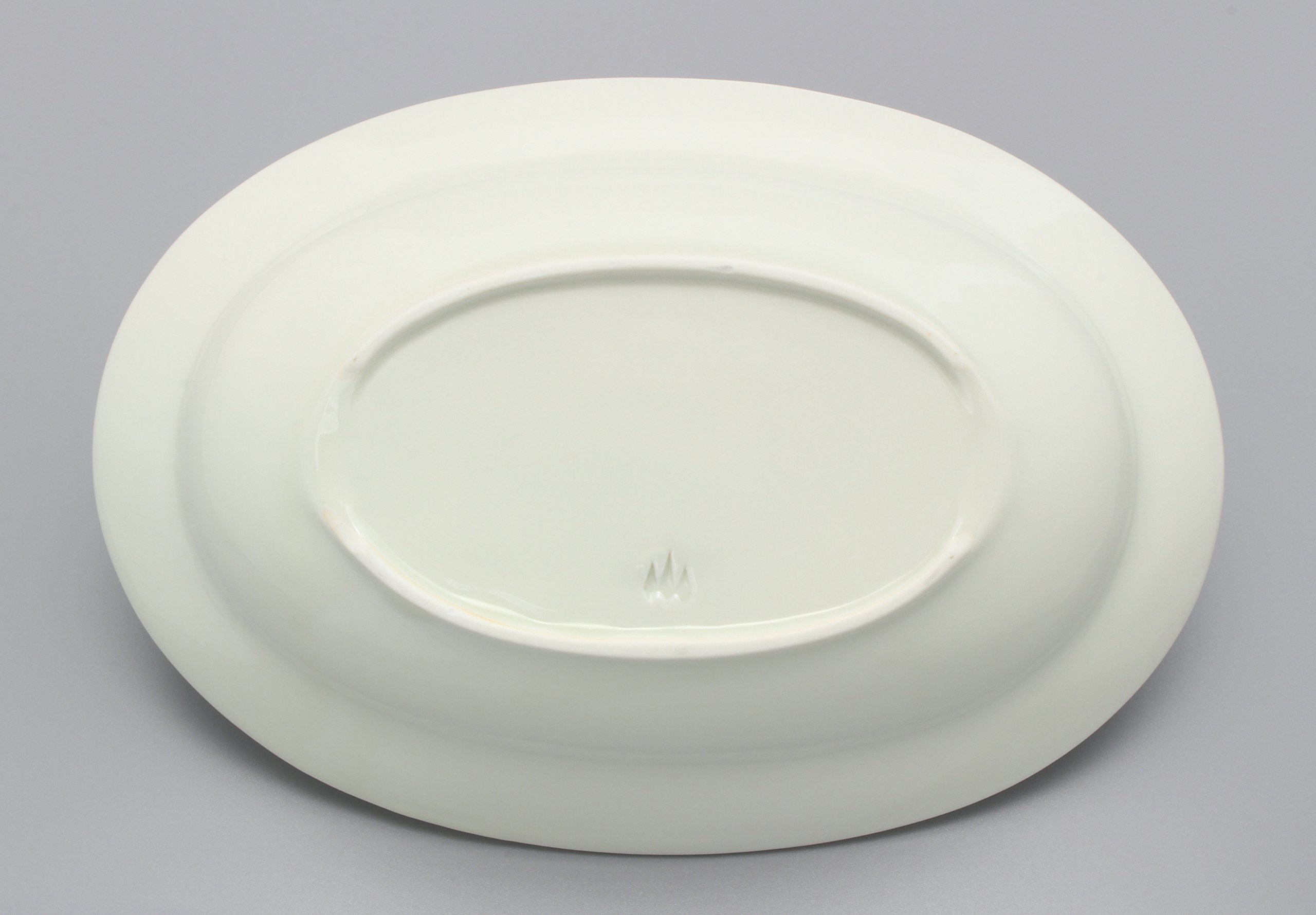 Amazon｜波佐見焼 勲山窯 色彩ダリア 楕円鉢 (中) 青 14-036｜飯碗